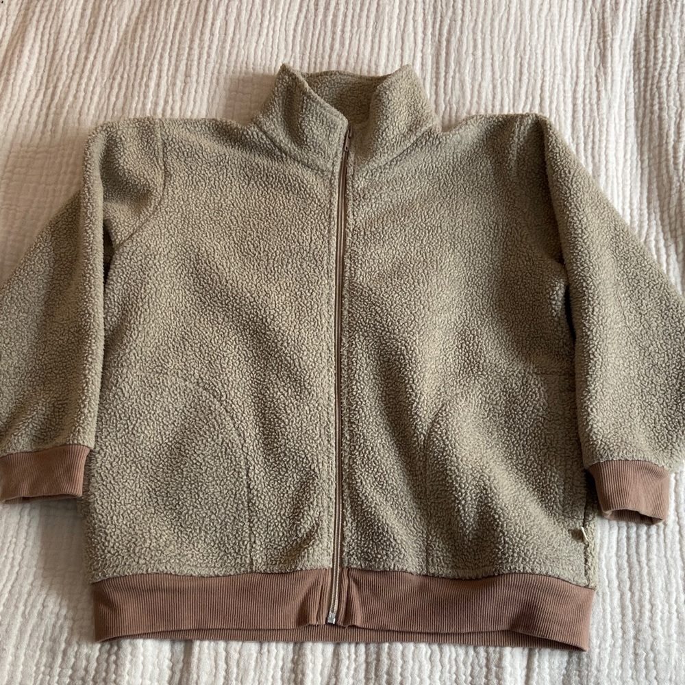 Jax and Lennon Fleece Jacket - Brown